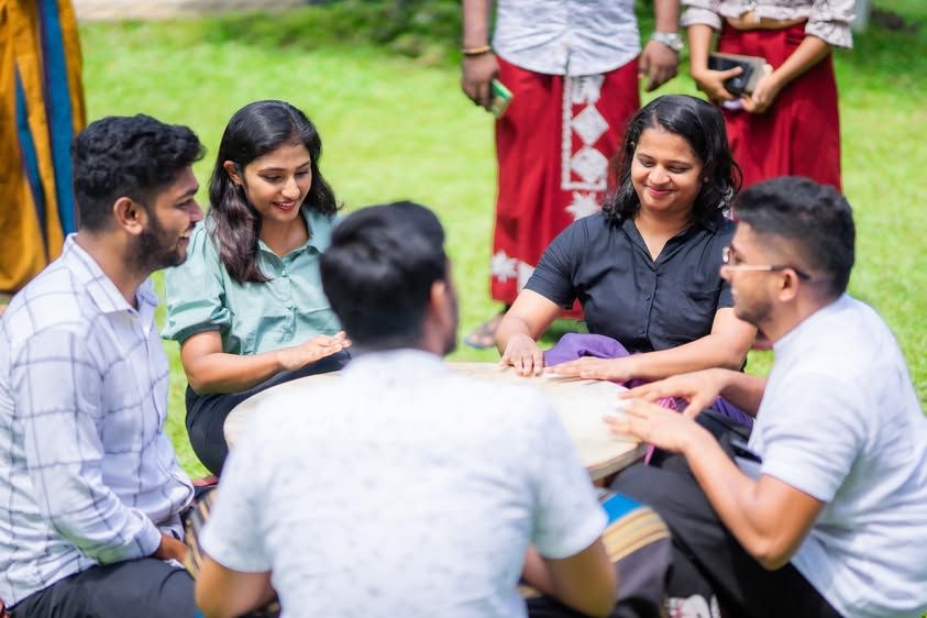 Konekt team participating in Avurudu games during Wasantha Udanaya 2024