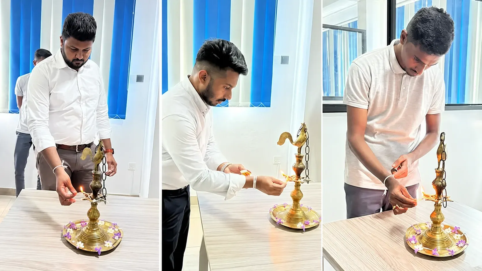 Traditional oil lamp being lit during Konekt New Year celebrations in 2026