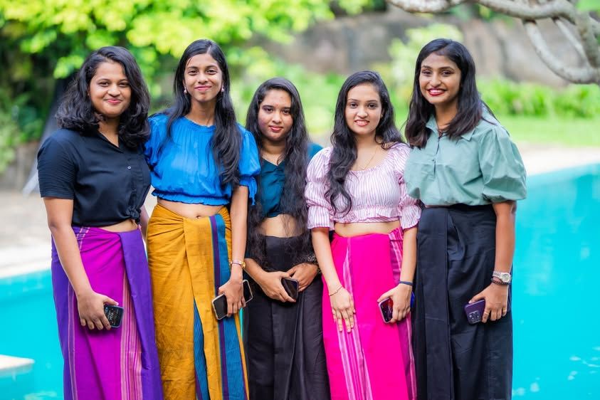 Konekt team members in traditional attire at Wasantha Udanaya 2024