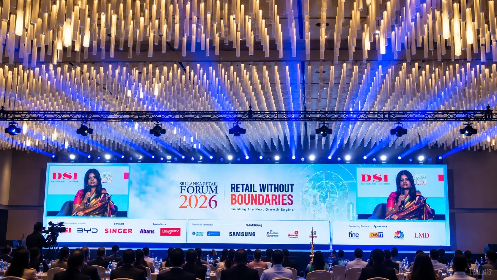 Sri Lanka Retail Forum 2026 stage at the Lumina Ballroom, Cinnamon Life, Colombo